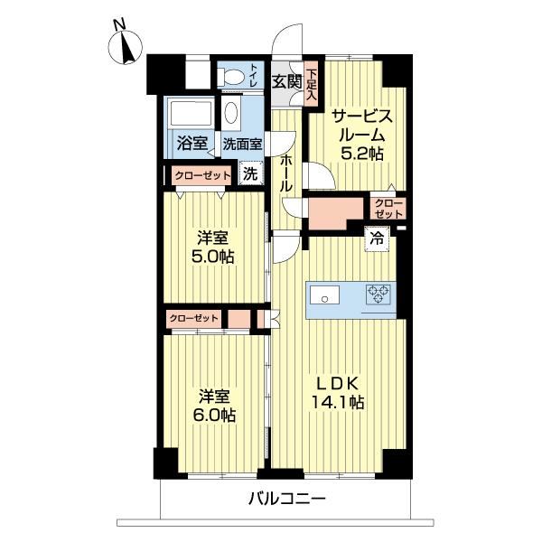 2LDK apartment in Matsudo, Chiba - Photo 1