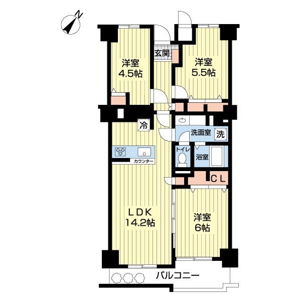 3LDK apartment in Misato, Saitama - Photo 1