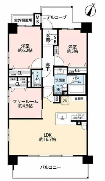 3LDK apartment in Nada Ward, Kobe, Hyogo - Photo 1