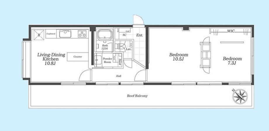 2LDK apartment in Shibuya Ward, Tokyo - Photo 1