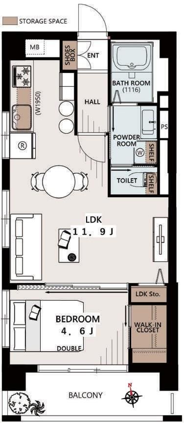 1LDK apartment in Minato Ward, Tokyo - Photo 1