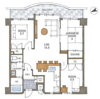 3LDK apartment in Kusatsu