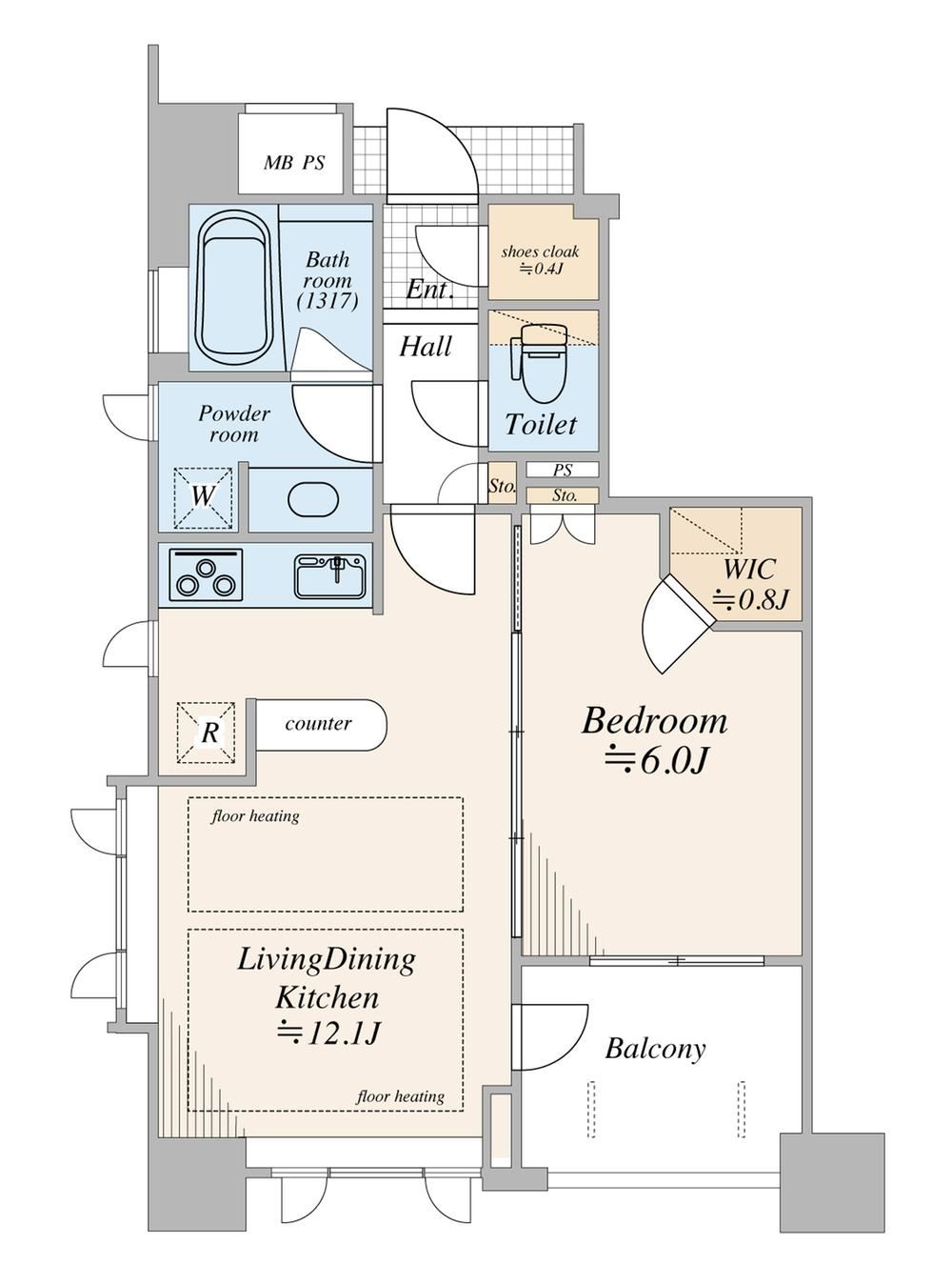 1LDK apartment in Shinjuku Ward, Tokyo - Photo 1