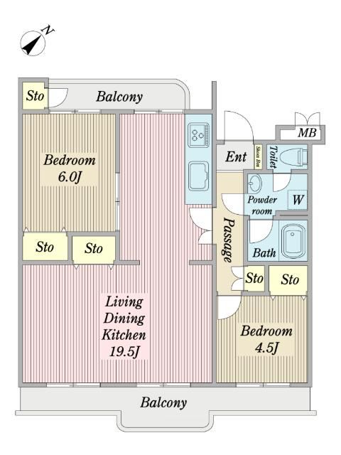 2LDK apartment in Fujimi, Saitama - Photo 1