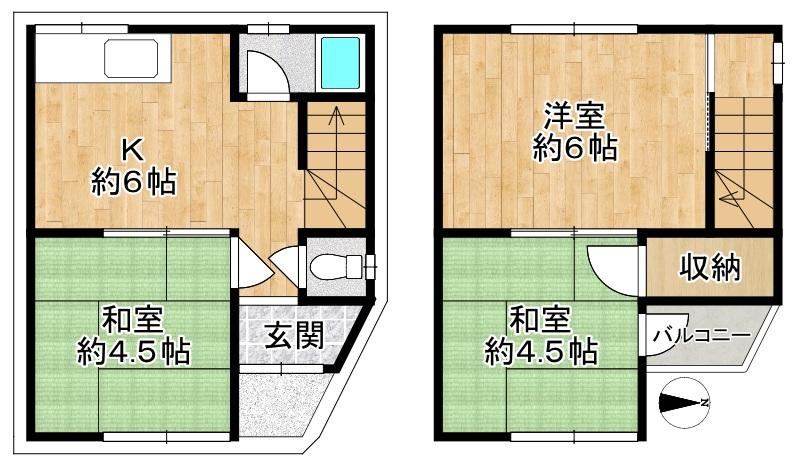 3DK house in Higashiosaka, Osaka - Photo 1