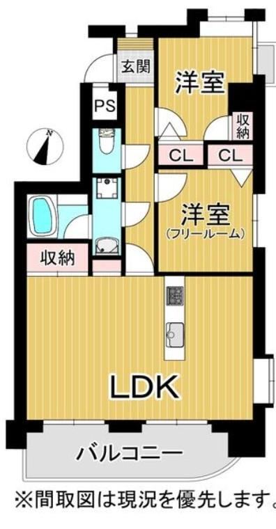 2LDK apartment in Matsuyama, Ehime - Photo 1