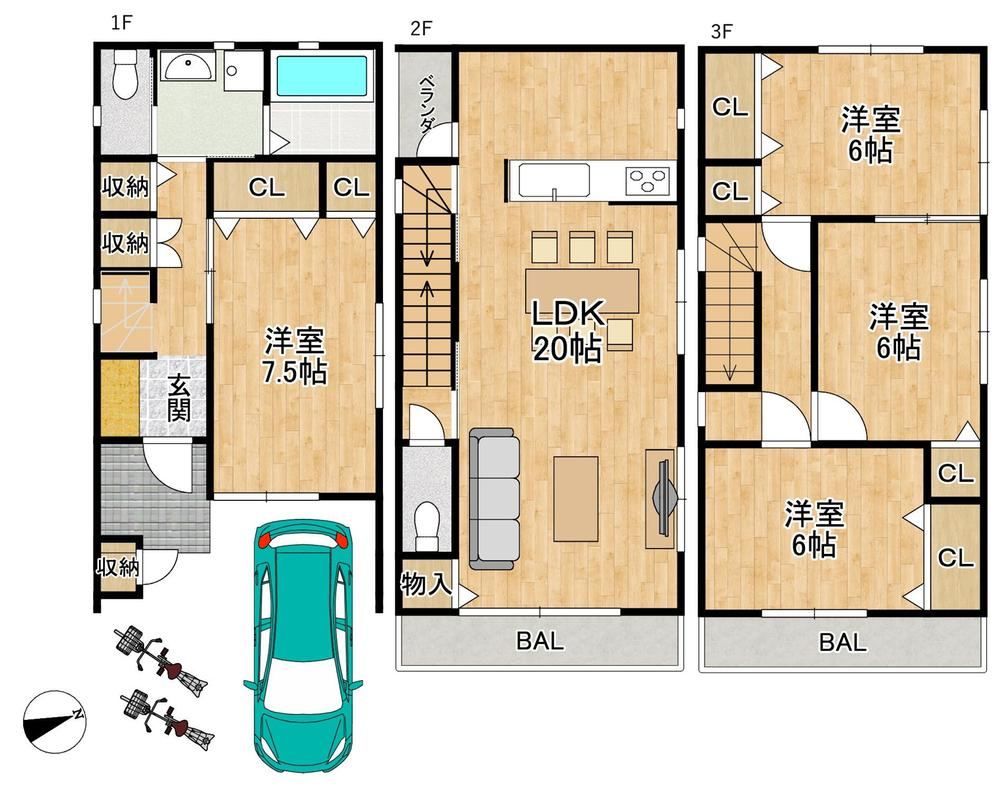 4LDK house in Higashiosaka, Osaka - Photo 1