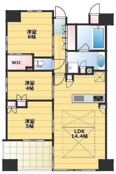 3LDK apartment in Tennoji Ward, Osaka - Photo 1