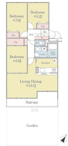 3LDK apartment in Toyohira Ward, Sapporo, Hokkaido - Photo 1