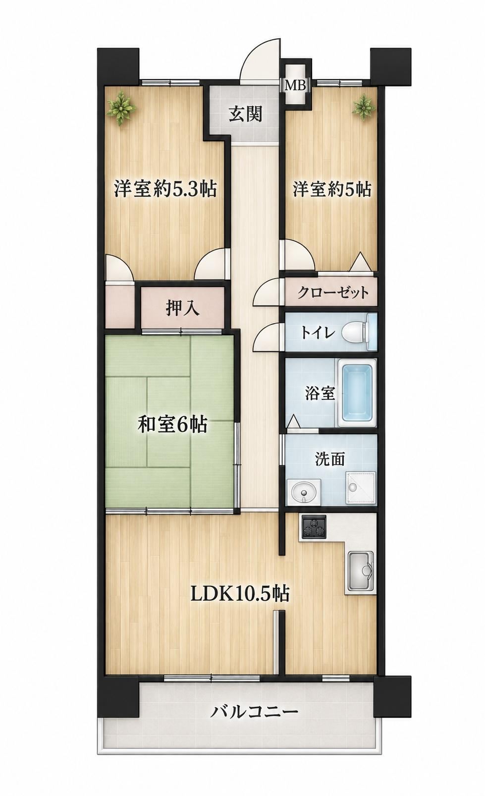 3LDK apartment in Kakogawa, Hyogo - Photo 1