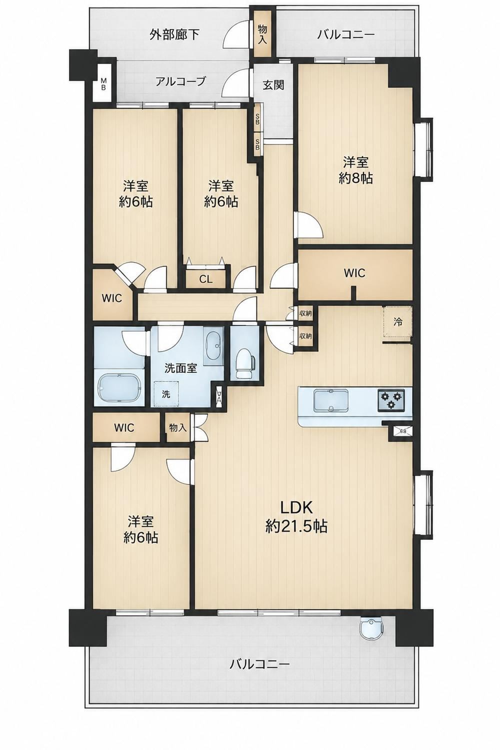 4LDK apartment in Tsuzuki Ward, Yokohama, Kanagawa - Photo 1
