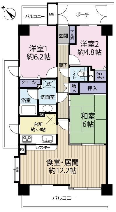 3LDK apartment in Suita, Osaka - Photo 1