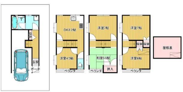 5DK house in Hirano Ward, Osaka - Photo 1