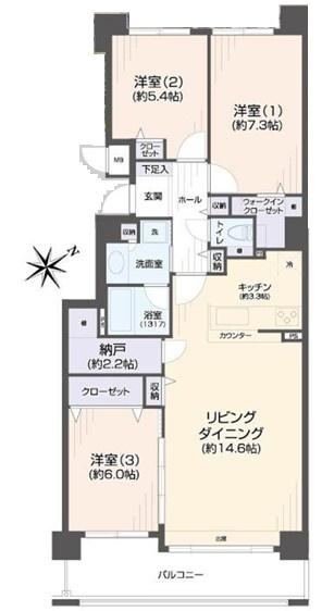 3LDK apartment in Kiyota Ward, Sapporo, Hokkaido - Photo 1