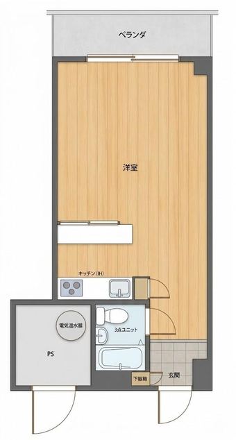 Studio apartment in Matsuyama