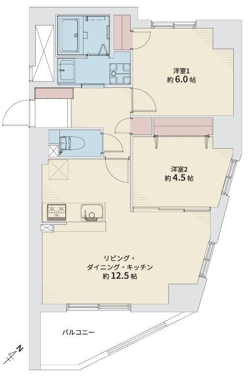 2LDK apartment in Chuo Ward, Sapporo, Hokkaido - Photo 1