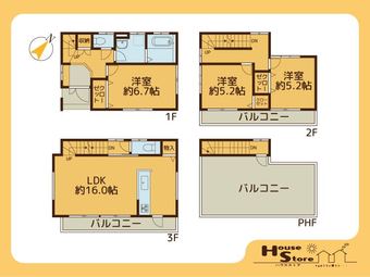 3LDK house in Koshigaya