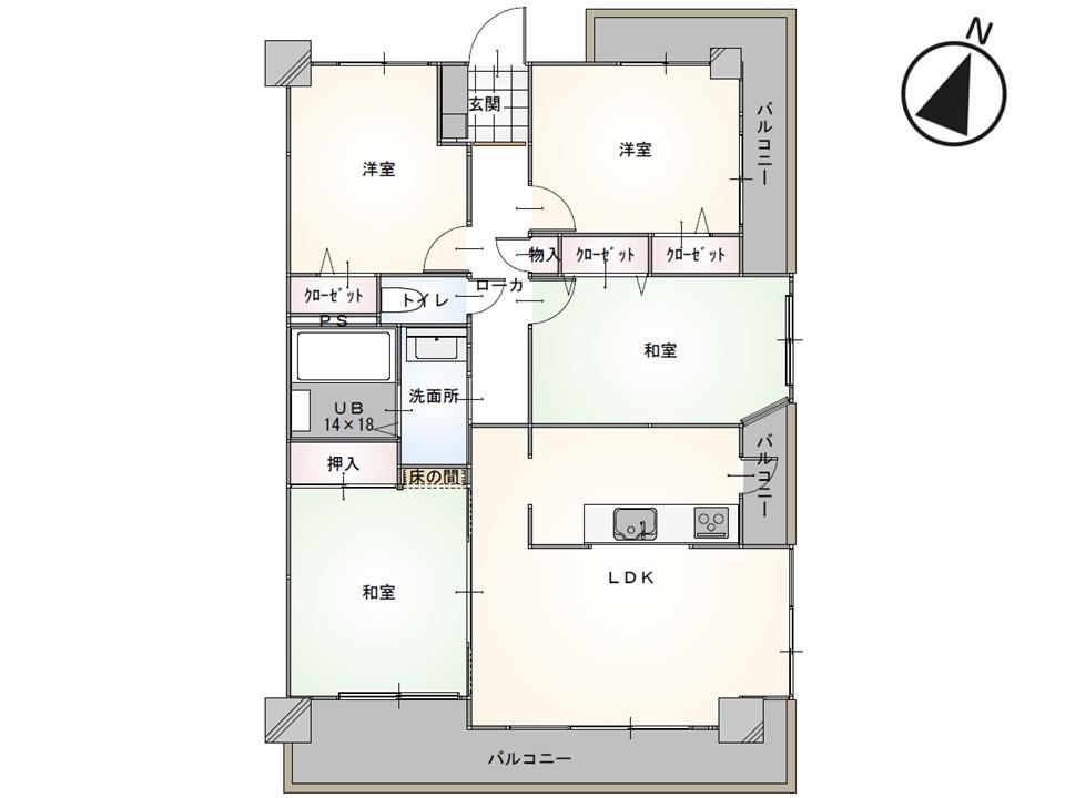 4LDK apartment in Minato Ward, Nagoya, Aichi - Photo 1