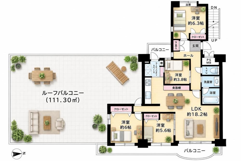 4LDK apartment in Tsurumi Ward, Yokohama, Kanagawa - Photo 1