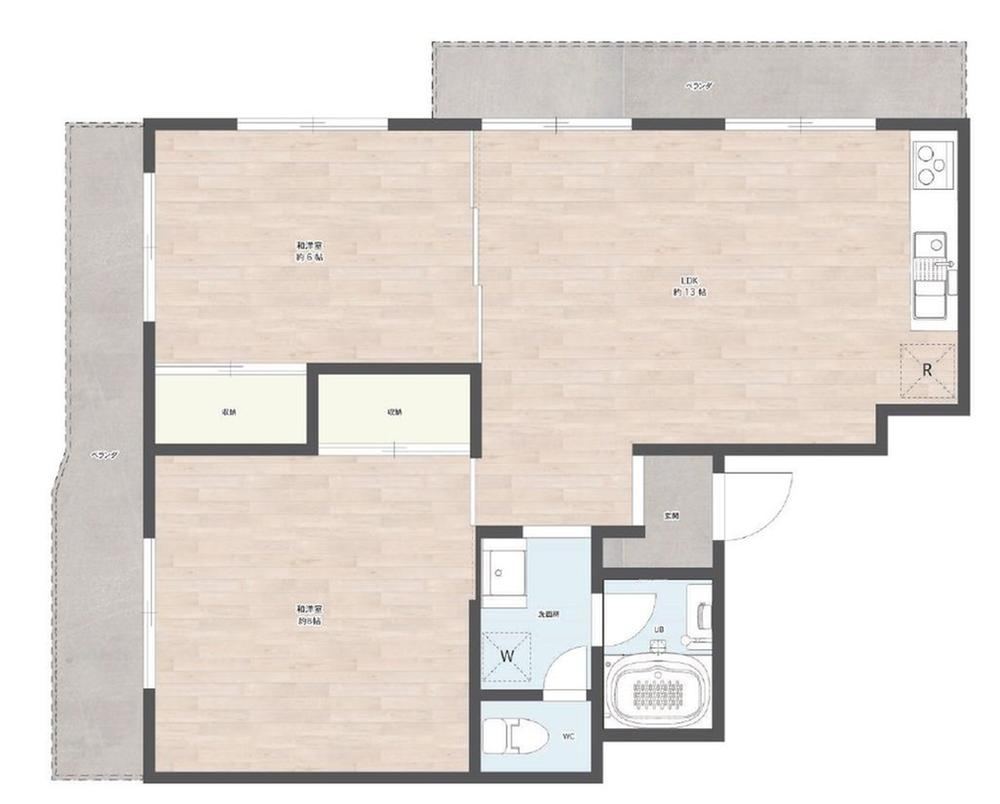 2LDK apartment in Aoi Ward, Shizuoka - Photo 1