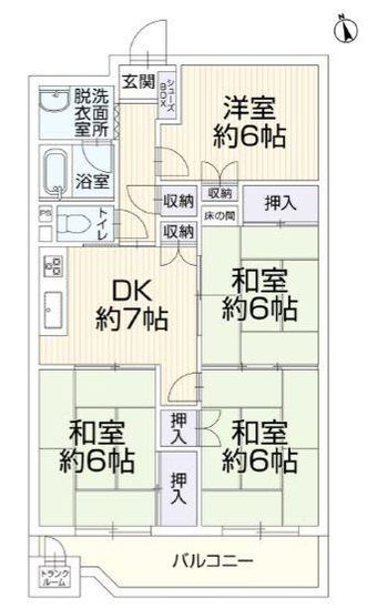4DK apartment in Shimizu Ward