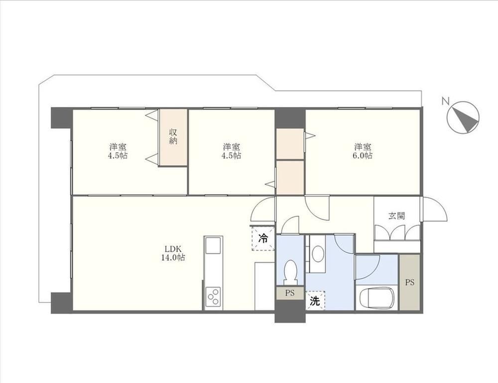 3LDK apartment in Omura, Nagasaki - Photo 1