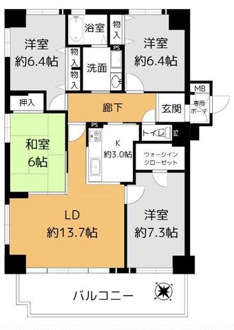 4LDK apartment in Kako District