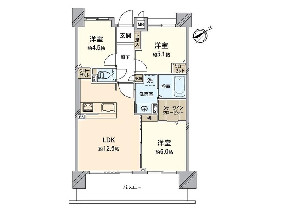 3LDK apartment in Higashiyodogawa Ward, Osaka - Photo 1