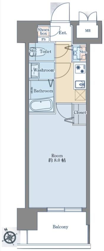 1K apartment in Chuo Ward, Tokyo - Photo 1