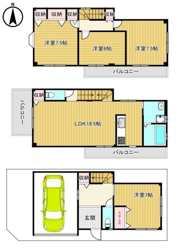 4LDK house in Ino Ward, Osaka - Photo 1
