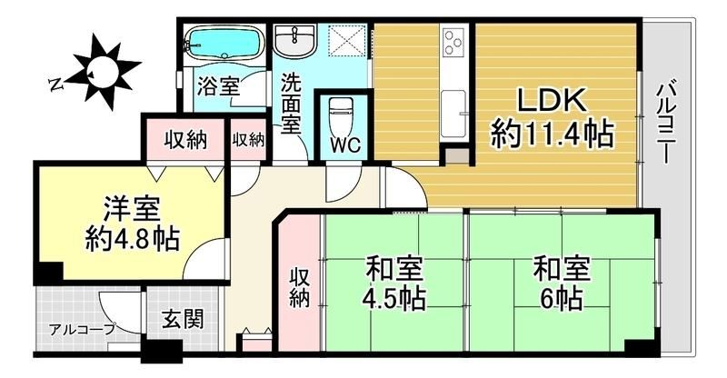 3LDK apartment in Kamigyo Ward, Kyoto - Photo 1