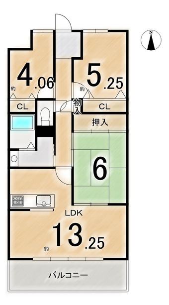 3LDK apartment in Nishikyo Ward