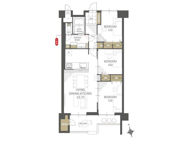 3LDK apartment in Hachioji, Tokyo - Photo 1