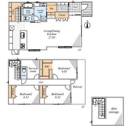 3LDK house in Soka, Saitama - Photo 1