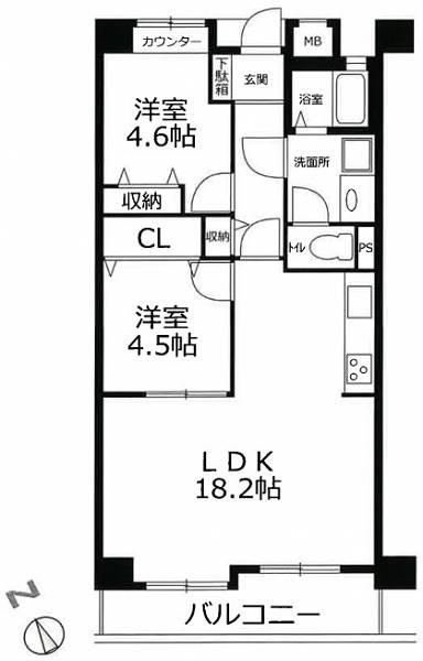 2LDK apartment in Nagata Ward, Kobe, Hyogo - Photo 1