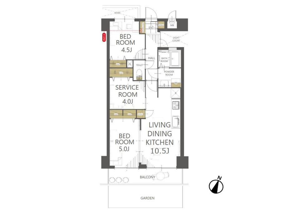 2LDK+S apartment in Urawa Ward, Saitama - Photo 1
