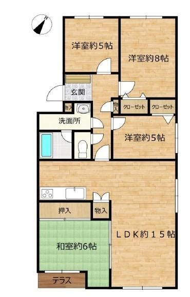 4LDK apartment in Shiroishi Ward, Sapporo, Hokkaido - Photo 1