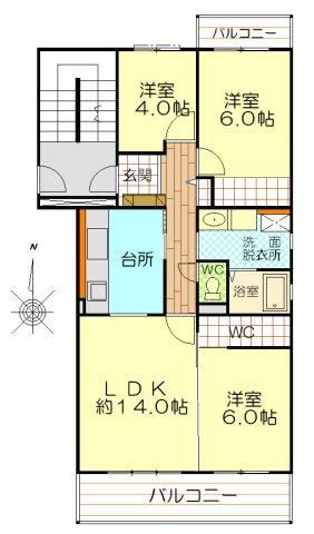 3LDK apartment in Kuki
