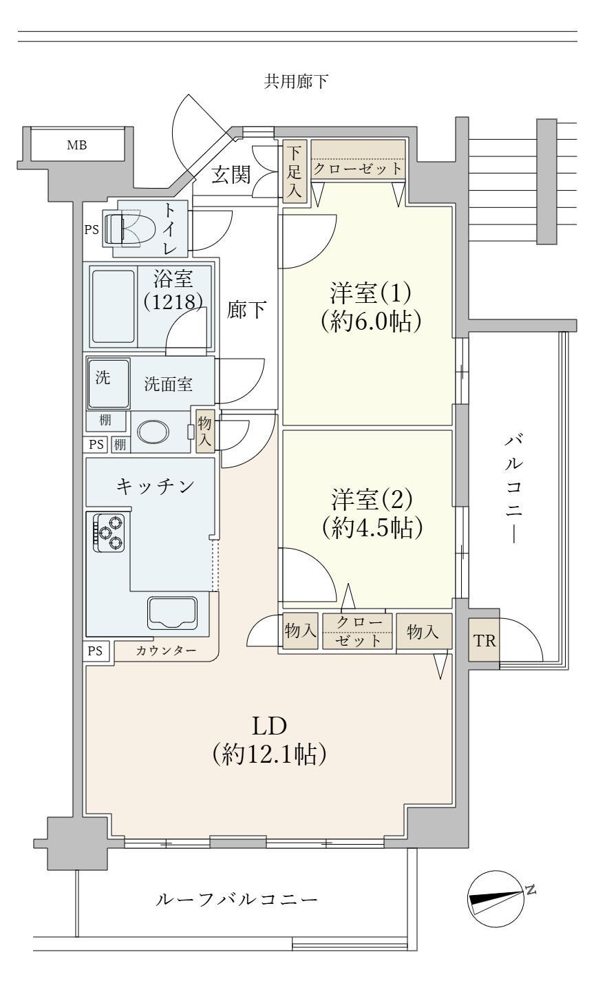 2LDK apartment in Shinjuku Ward, Tokyo - Photo 1