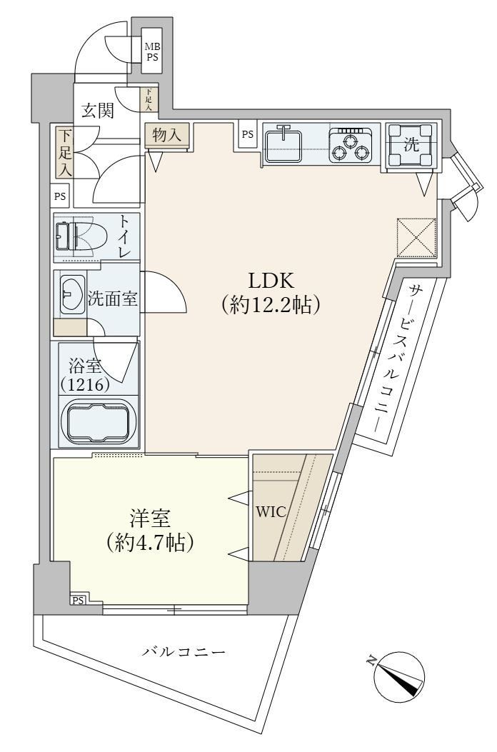 1LDK apartment in Minato Ward, Tokyo - Photo 1