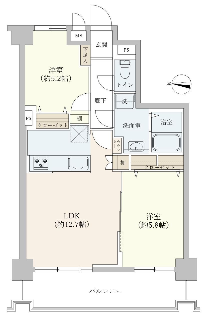 2LDK apartment in Katsushika Ward, Tokyo - Photo 1