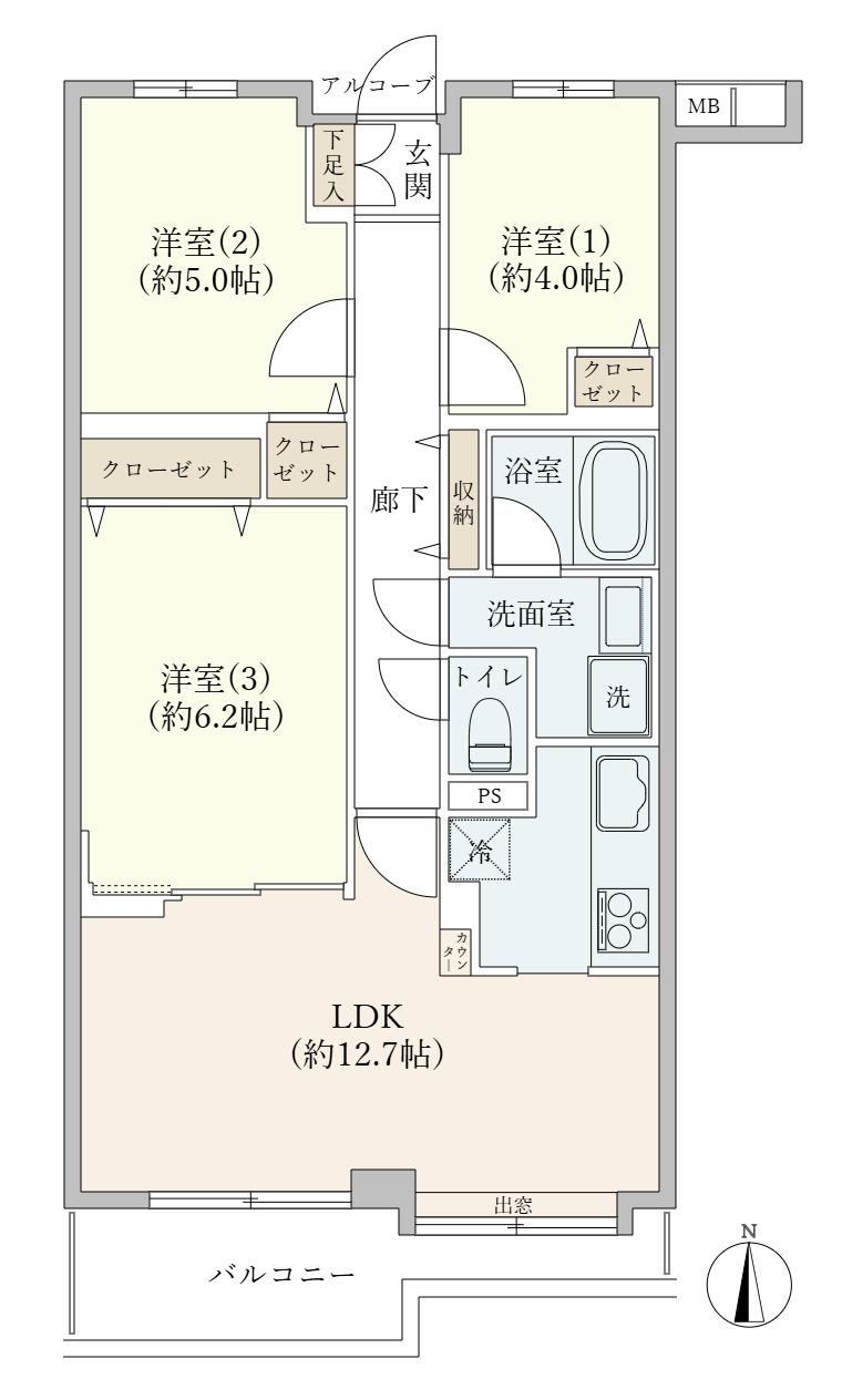 3LDK apartment in Adachi Ward, Tokyo - Photo 1