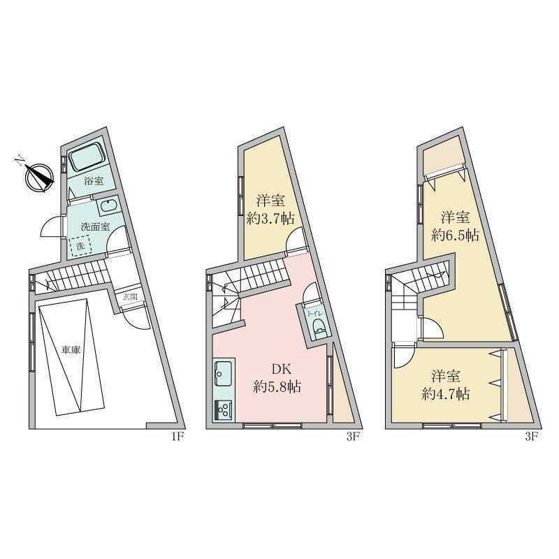 3DK house in Abeno Ward, Osaka - Photo 1