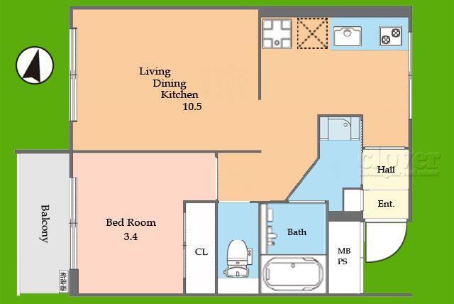 1LDK apartment in Shinjuku Ward, Tokyo - Photo 1