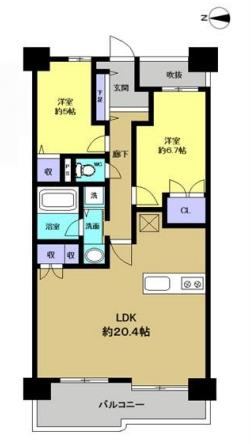 2LDK apartment in Tsurumi Ward, Osaka - Photo 1