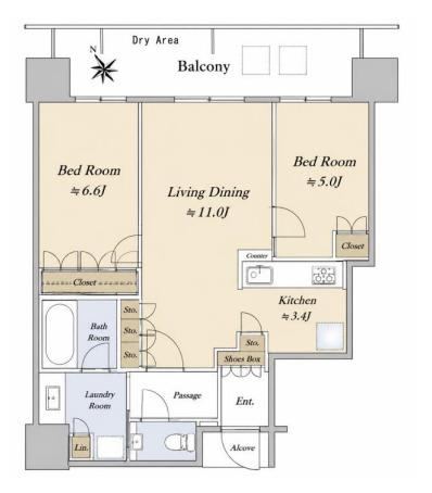 2LDK apartment in Kita Ward, Osaka - Photo 1