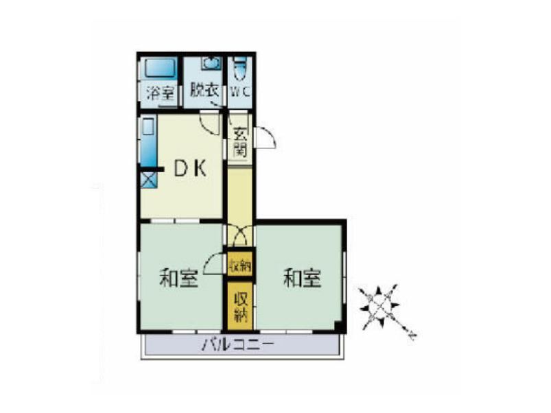 2DK apartment in Minami Ward, Sagamihara, Kanagawa - Photo 1