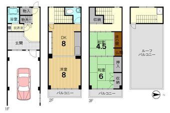 3DK house in Minami Ward