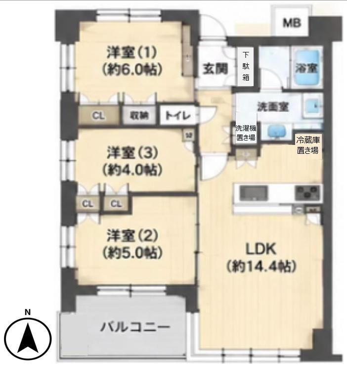 3LDK apartment in Tennoji Ward, Osaka - Photo 1