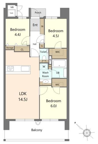 3LDK apartment in Moji Ward, Kitakyushu